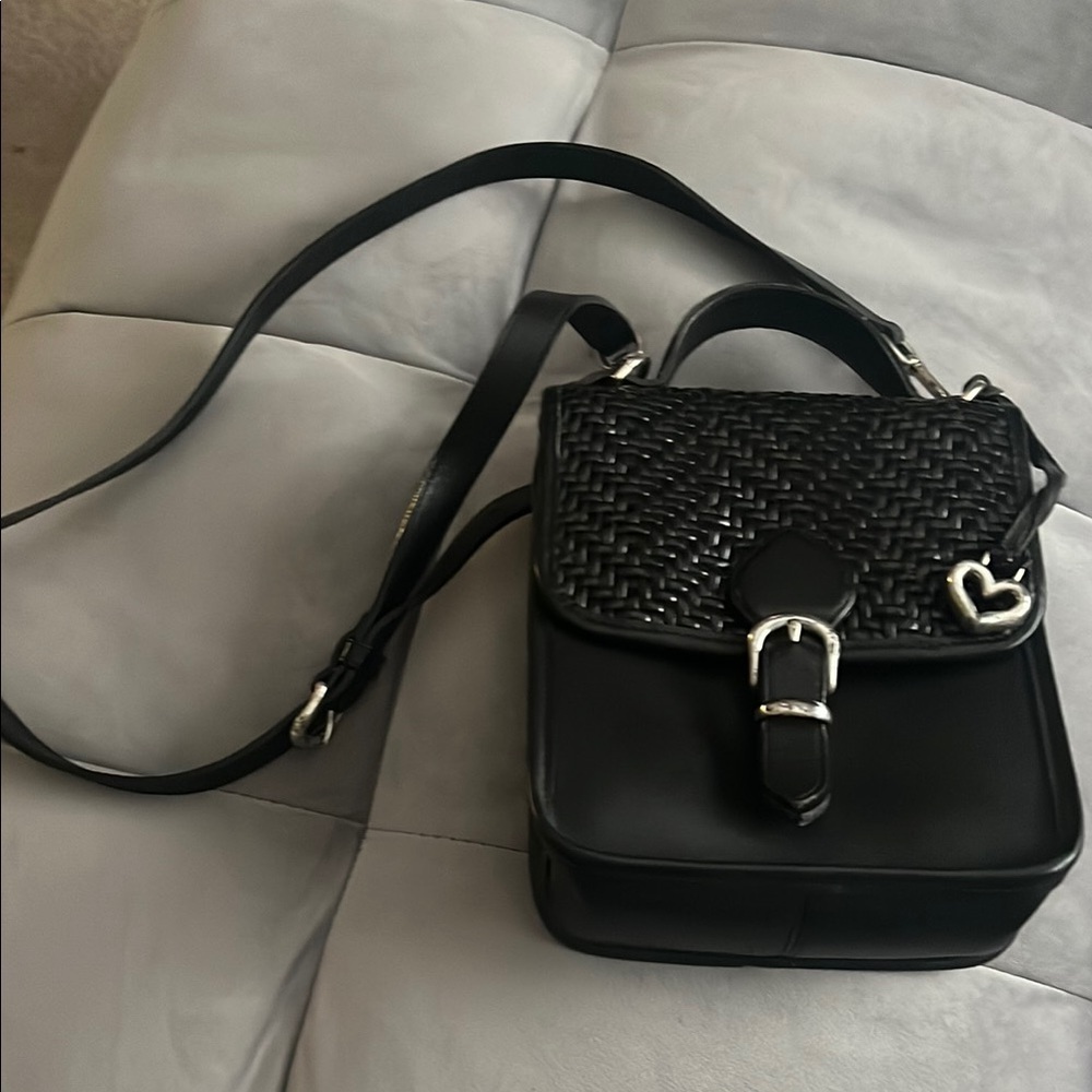 “Brighton- Vintage 1995 Woven Leather Purse”